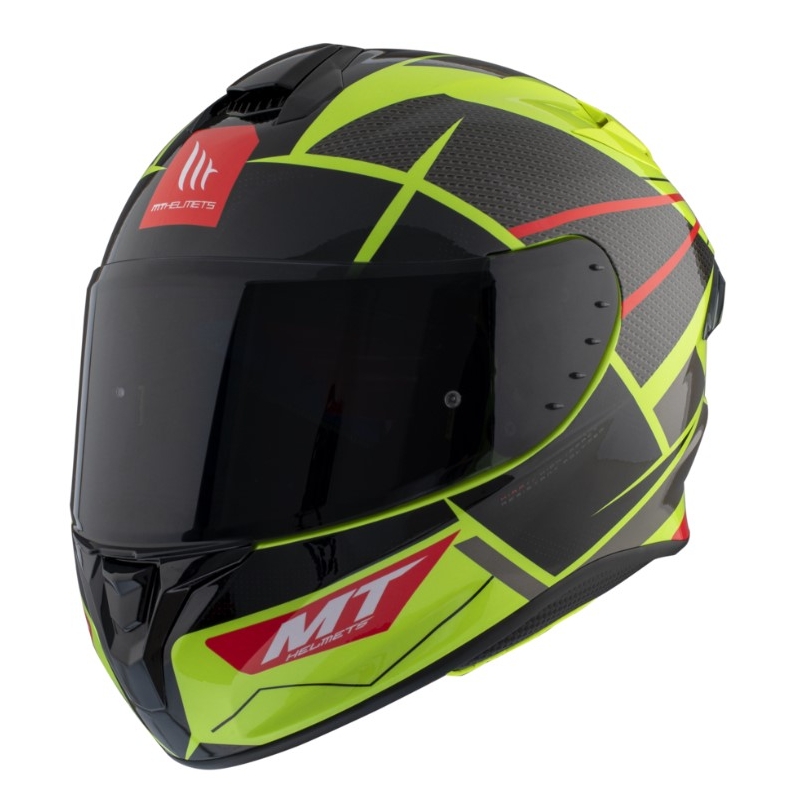 Integrálna prilba na motocykel MT FF106 Pro Targo Pro Podium D1 fluorescenčno žlto-červeno-čierna výpredaj