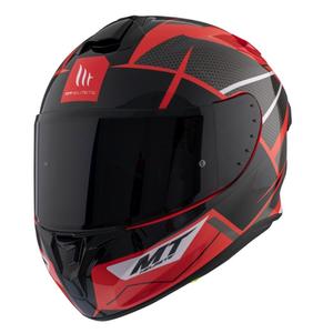 Integrálna prilba na motocykel MT FF106 Pro Targo Pro Podium D5 červeno-čierna