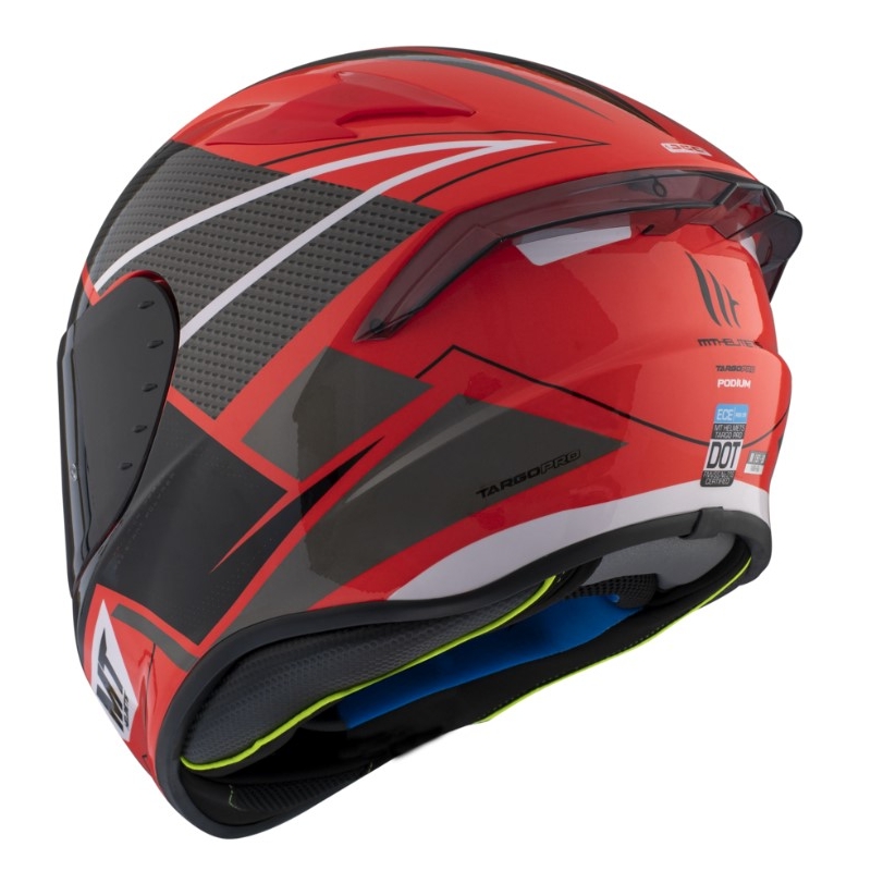 Integrálna prilba na motocykel MT FF106 Pro Targo Pro Podium D5 červeno-čierna výpredaj