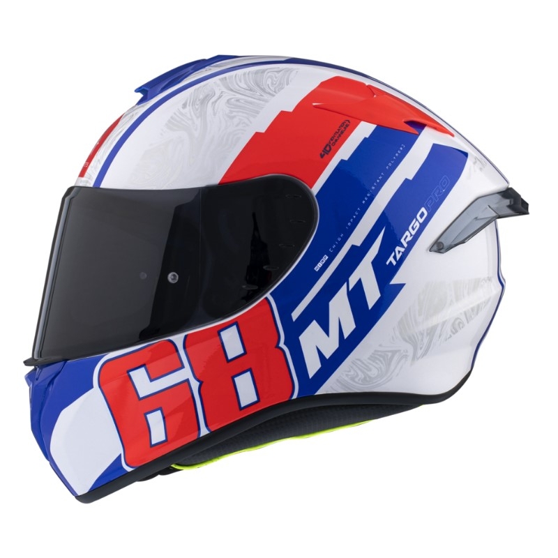Integrálna prilba na motocykel MT FF106 Pro Targo Pro Welcome A5 bielo-modro-červená výpredaj