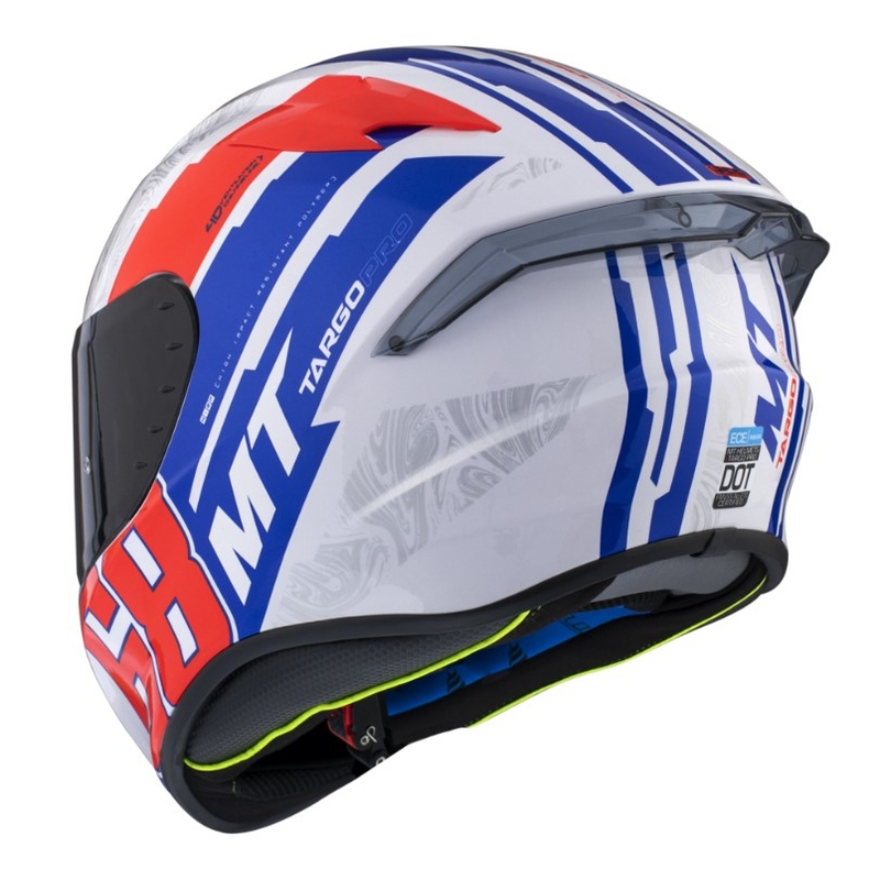 Integrálna prilba na motocykel MT FF106 Pro Targo Pro Welcome A5 bielo-modro-červená výpredaj