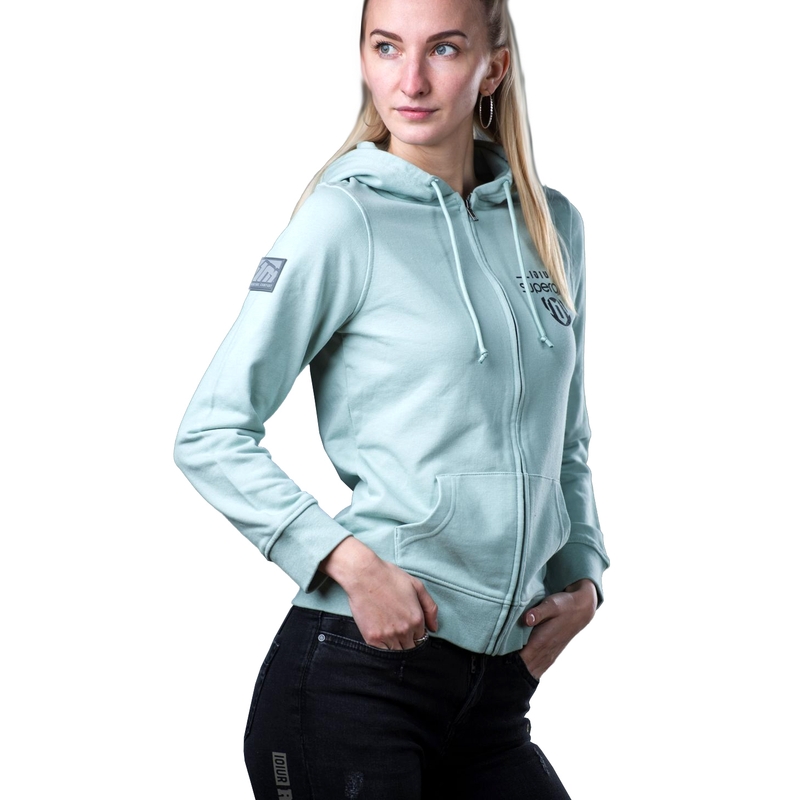 Dámska mikina 101 Riders My Zip Hood svetlozelená výpredaj