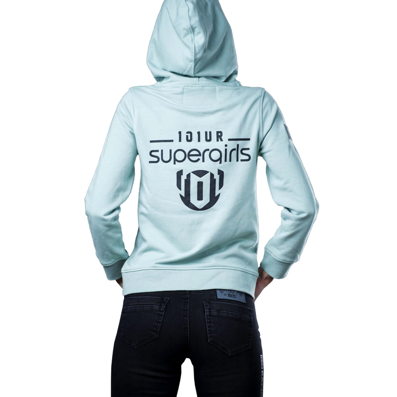 Dámska mikina 101 Riders My Zip Hood svetlozelená výpredaj