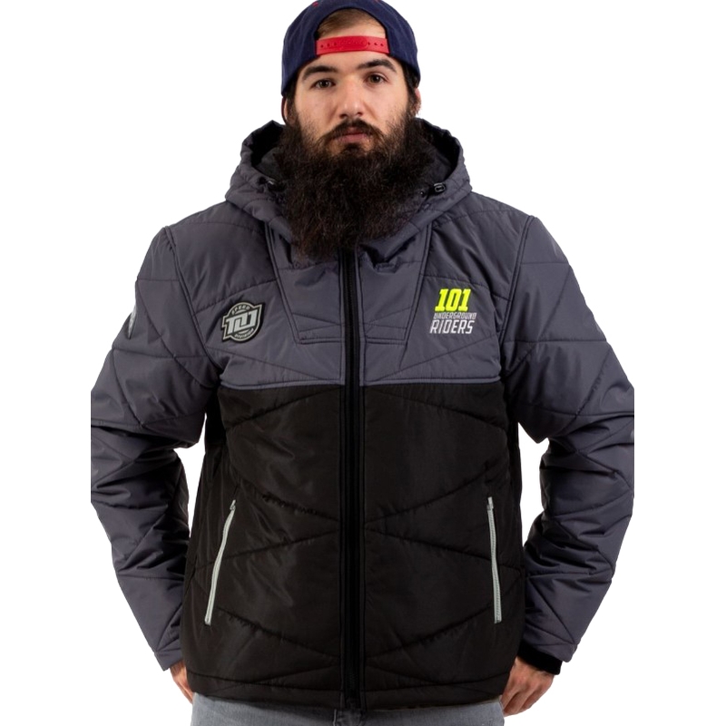 Bunda 101 Riders Defrost čierno-šedá výpredaj