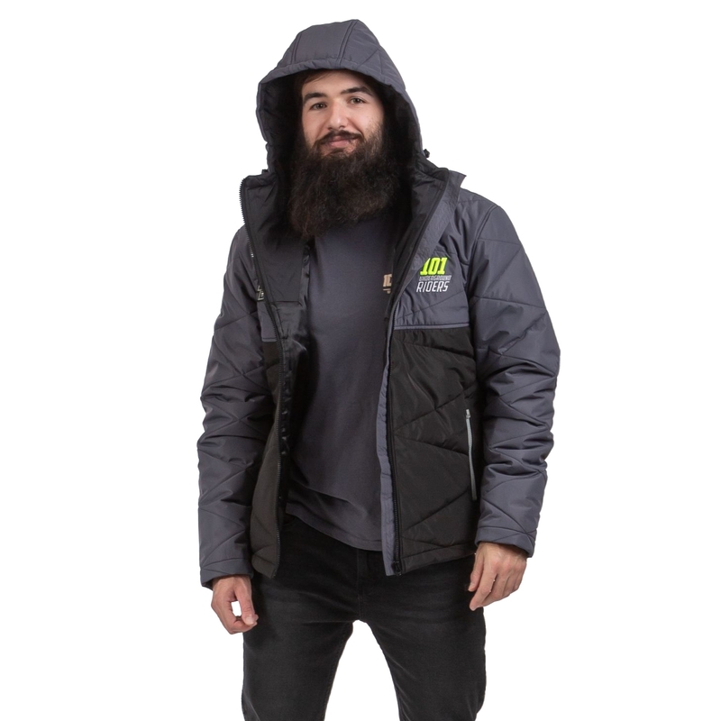 Bunda 101 Riders Defrost čierno-šedá výpredaj