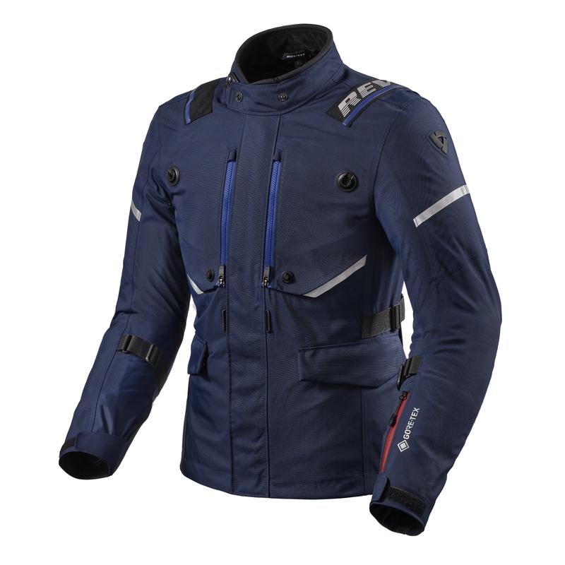 Bunda na motocykel Revit Vertical GTX tmavomodrá