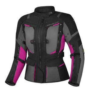 Dámska bunda na motocykel Shima Hero 2.0 čierno-sivo-ružová