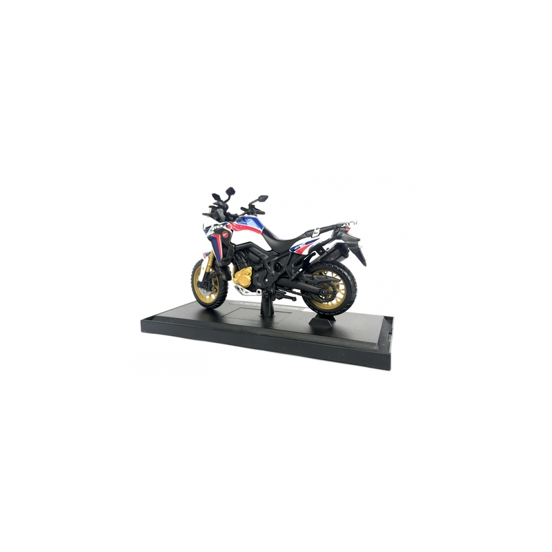 Model motocykla Maisto Honda African Twin bielo-modro-červená
