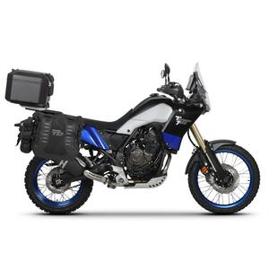 Kompletná sada sedlových brašní SHAD TERRA TR40 adventure a hliníkového kufra SHAD TERRA BLACK 55L, vrátane montážnej sady SHAD YAMAHA Tenere 700 XTZ690
