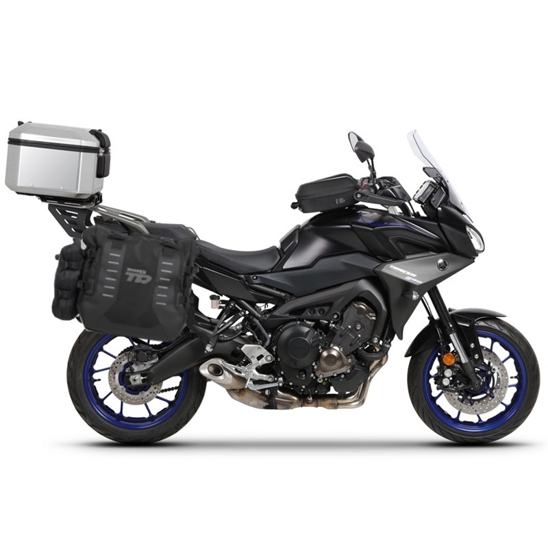 Kompletná sada sedlových brašní SHAD TERRA TR40 adventure a hliníkového kufra SHAD TERRA 37L vrátane montážnej sady SHAD YAMAHA MT-09 Tracer / Tracer 900