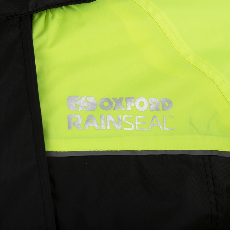 Bunda do dažďa Oxford Rain Seal 22 čierno-fluorescenčno žltá