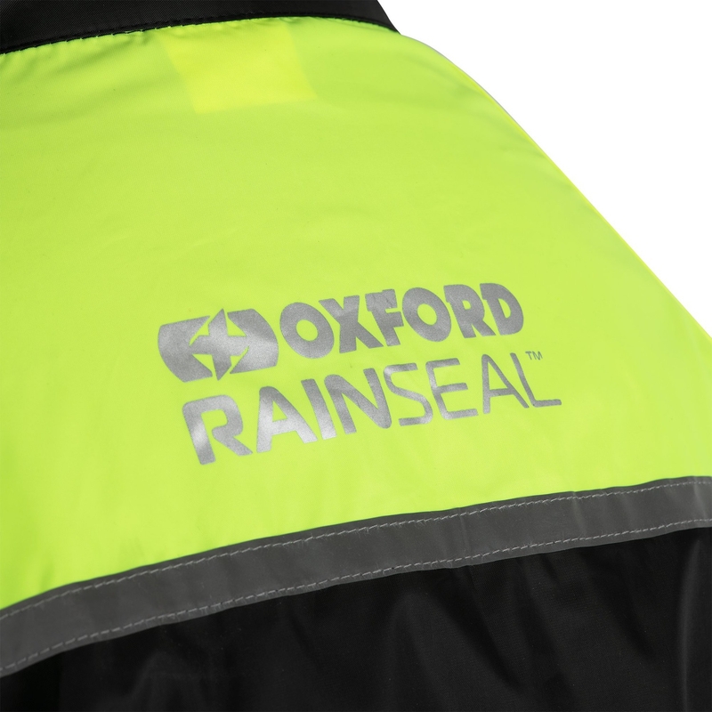 Bunda do dažďa Oxford Rain Seal 22 čierno-fluorescenčno žltá