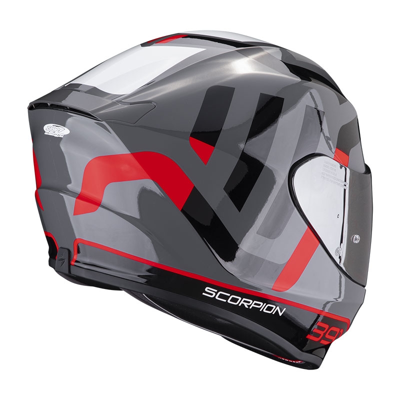Integrálna prilba na motocykel Scorpion EXO-391 Arok šedo-červeno-čierna výpredaj