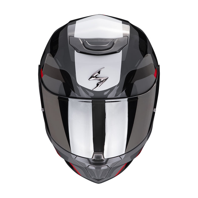 Integrálna prilba na motocykel Scorpion EXO-391 Arok šedo-červeno-čierna výpredaj