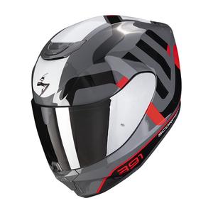 Integrálna prilba na motocykel Scorpion EXO-391 Arok šedo-červeno-čierna