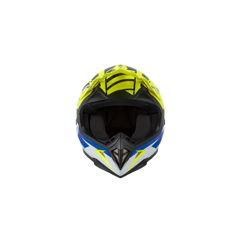 Motokrosová prilba ZED X1.9 modro-fluorescenčno žlto-čierno-biela