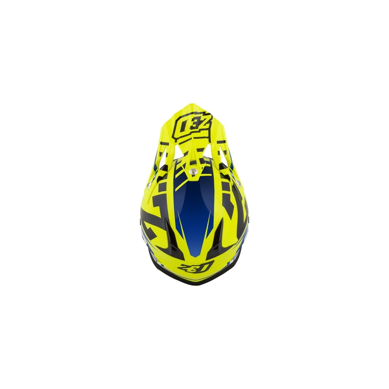 Motokrosová prilba ZED X1.9 modro-fluorescenčno žlto-čierno-biela