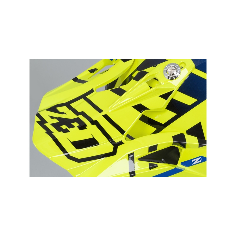 Motokrosová prilba ZED X1.9 modro-fluorescenčno žlto-čierno-biela