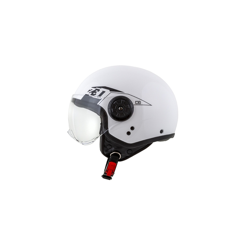 Otvorená prilba na motocykel ZED C30 bielo-čierna