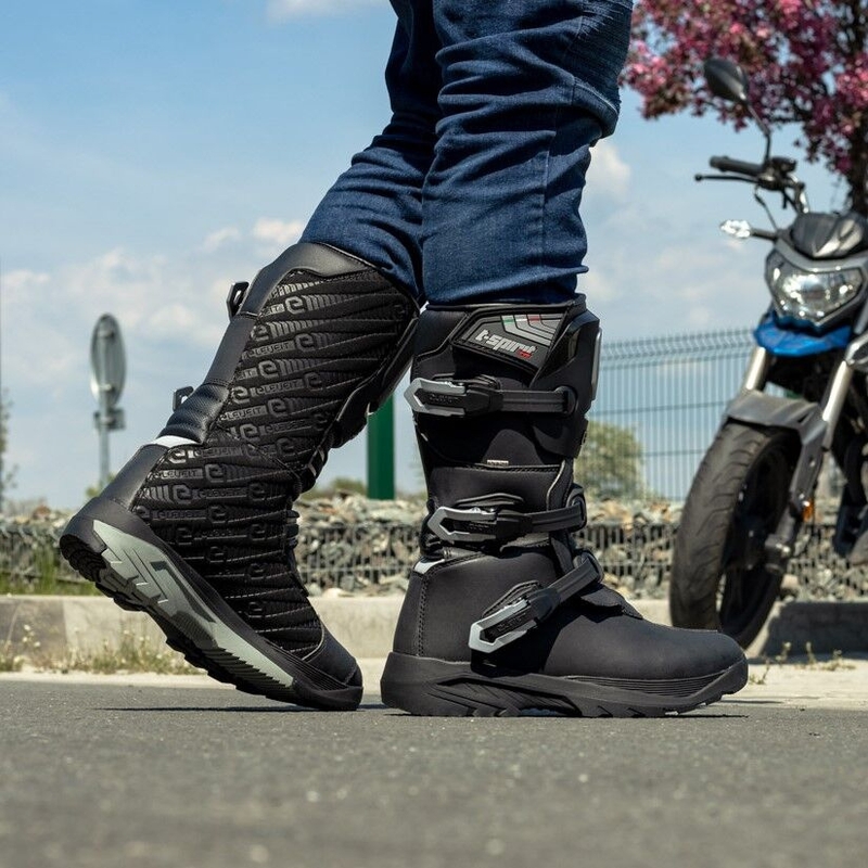 Vysoké čižmy na motocykel Eleveit T Spirit Evo WP čierne