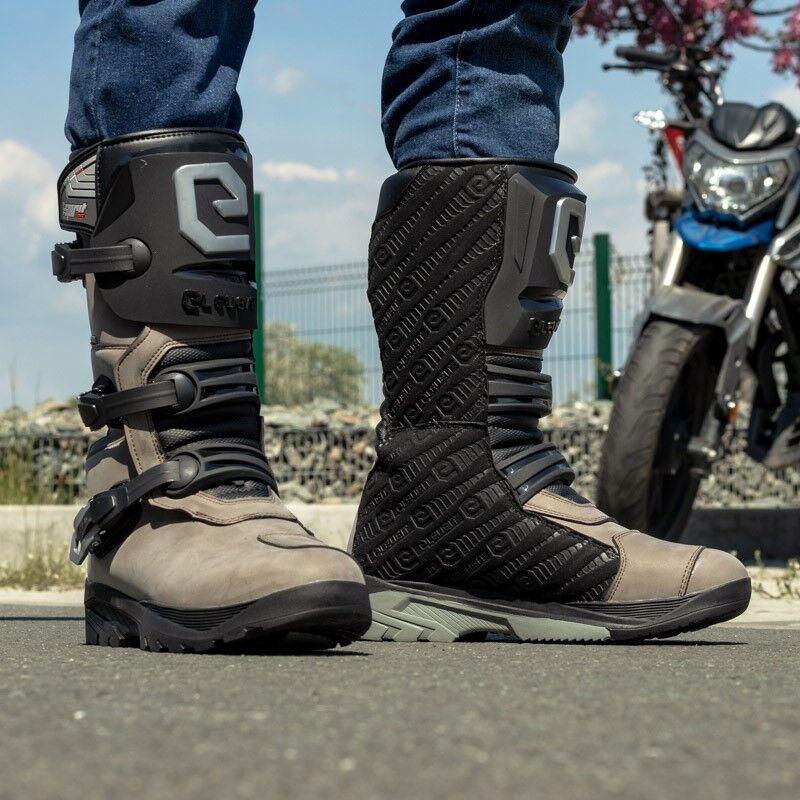 Vysoké čižmy na motocykel Eleveit T Spirit Evo WP hnedé