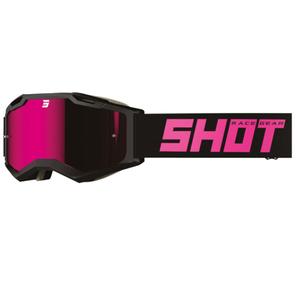 Motokrosové okuliare Shot Iris 2.0 Solid čierno-ružové