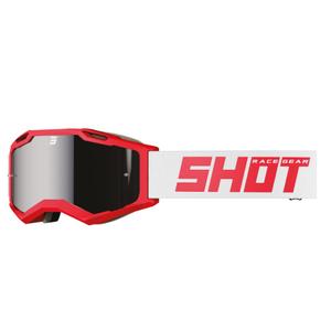 Motokrosové okuliare Shot Iris 2.0 Solid sivo-červené