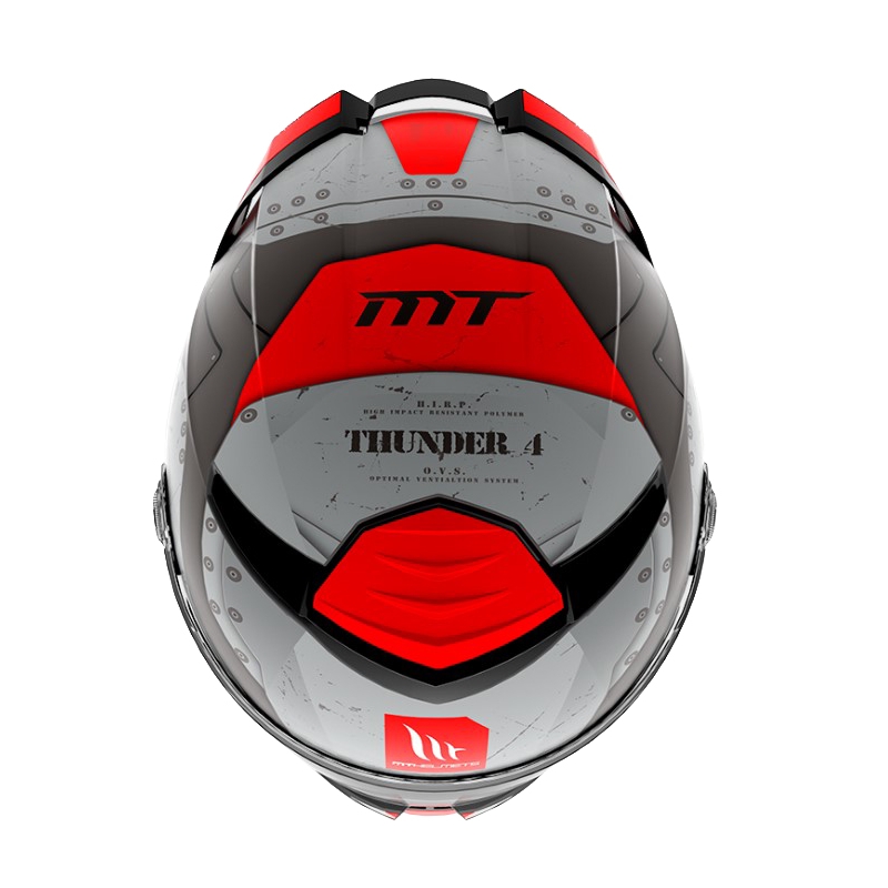 Integrálna prilba na motocykel MT Thunder 4 SV Cheep B5 čierno-červeno-sivá