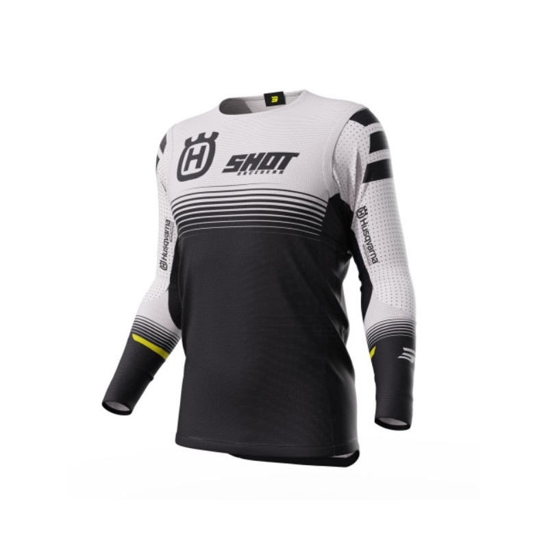Motokrosový dres Shot Aerolite Husqvarna LE bielo-čierny výpredaj
