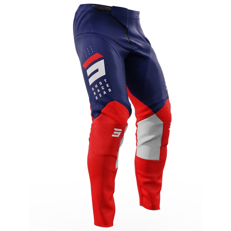 Motokrosové nohavice Shot Contact Camo 2.0 červeno-modré výpredaj