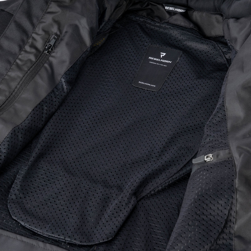 Dámska bunda na motocykel Rebelhorn Scandal II čierna výpredaj