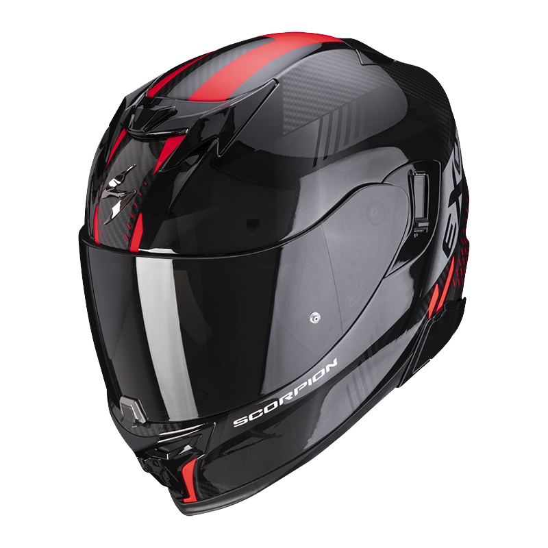 Integrálna prilba na motocykel Scorpion EXO-520 EVO Air Laten čierno-červená