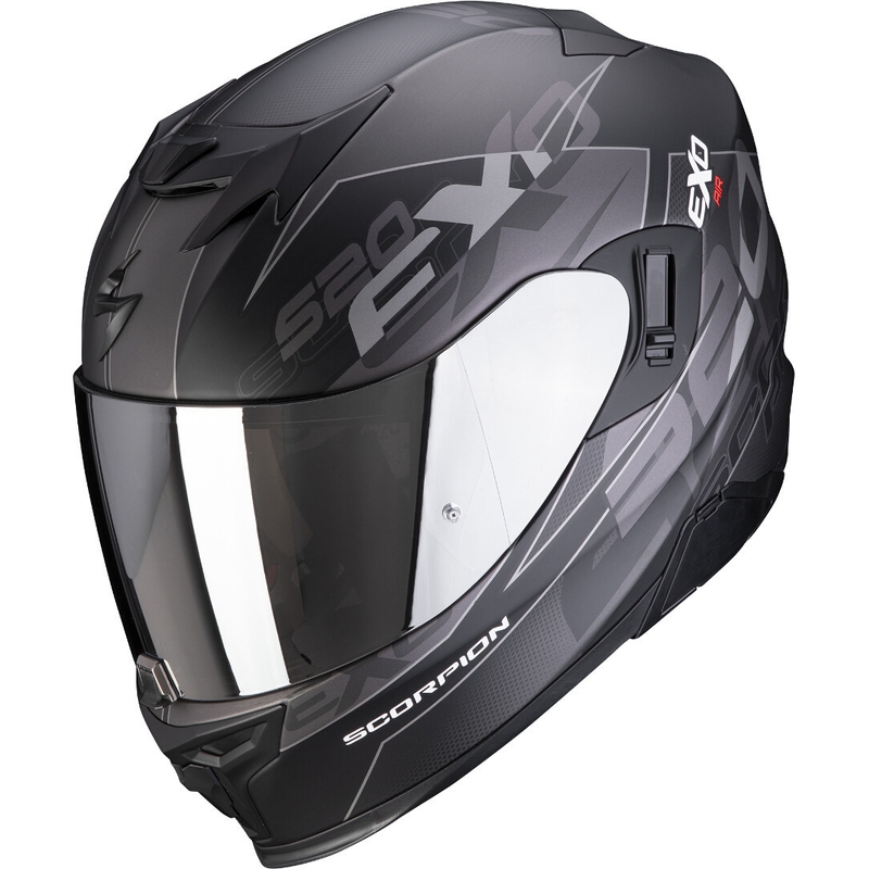 Integrálna prilba na motocykel Scorpion EXO-520 EVO Air Cover čierno-strieborná matná