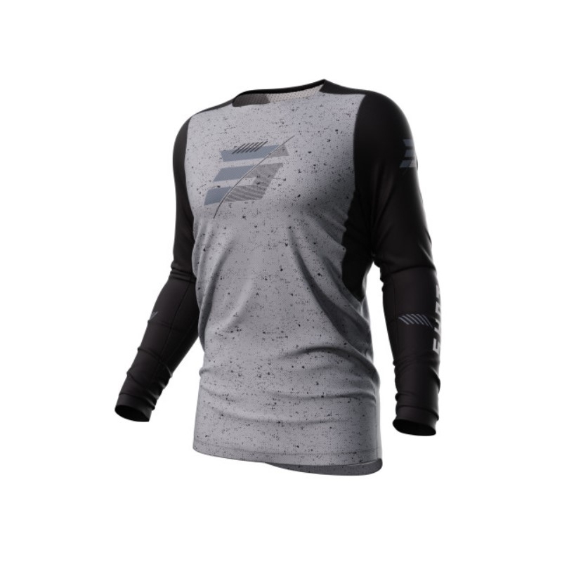 Motokrosový dres Shot Contact Speck čierno-sivý výpredaj