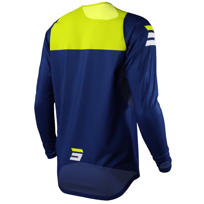 Motokrosový dres Shot Chase modro-bielo-žltý výpredaj