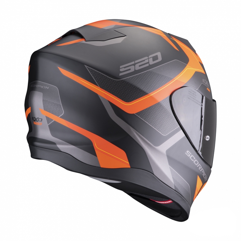 Integrálna prilba na motocykel Scorpion EXO-520 EVO Air Elan čierno-oranžová matná