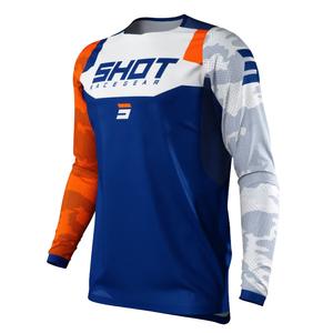 Motokrosový dres Shot Contact Camo modro-bielo-oranžový výpredaj
