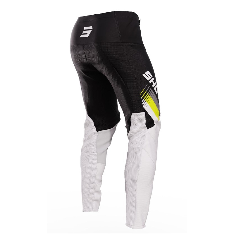 Motokrosové nohavice Shot Contact Tracer čierno-bielo-fluo žlté výpredaj