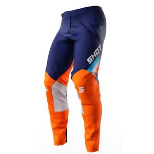 Motokrosové nohavice Shot Contact Tracer modro-oranžové výpredaj