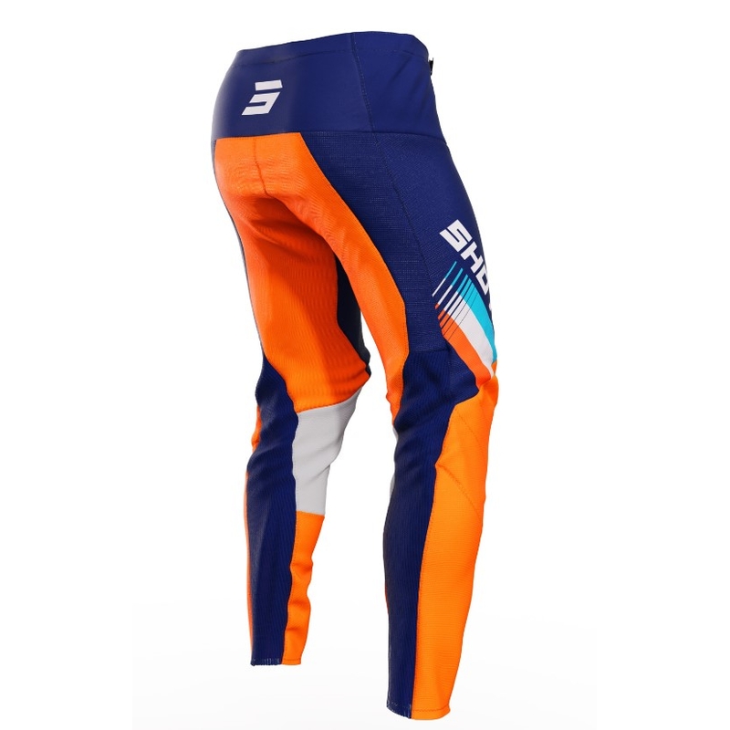 Motokrosové nohavice Shot Contact Tracer modro-oranžové výpredaj