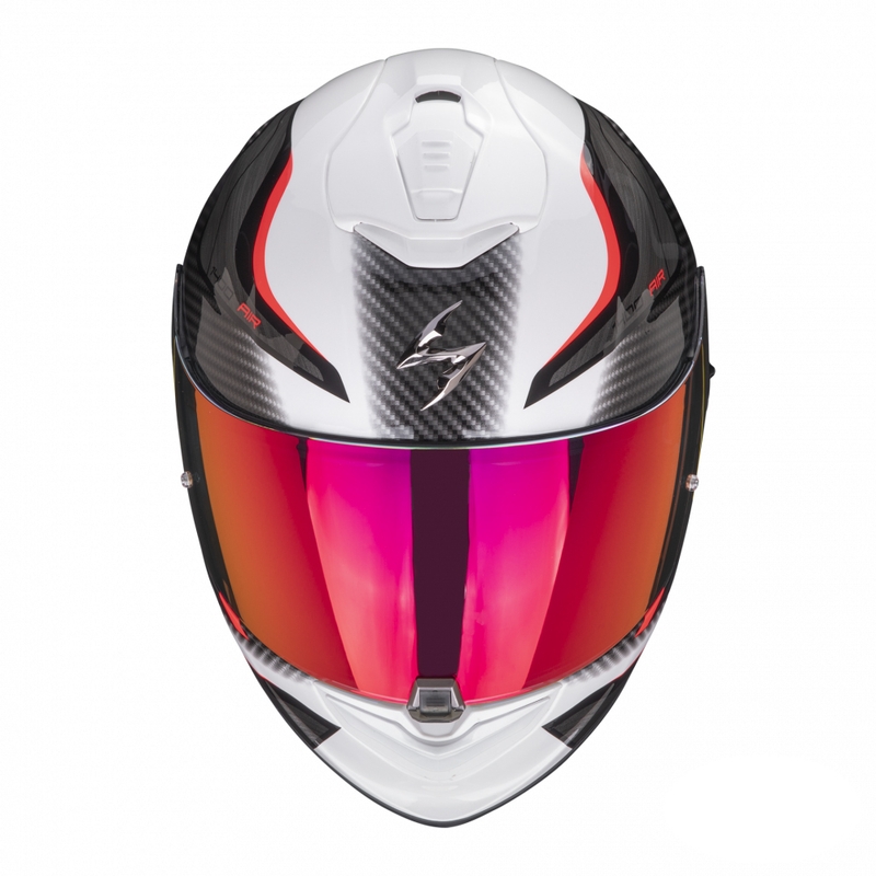 Integrálna prilba na motocykel Scorpion EXO-1400 EVO Air Attune bielo-červená
