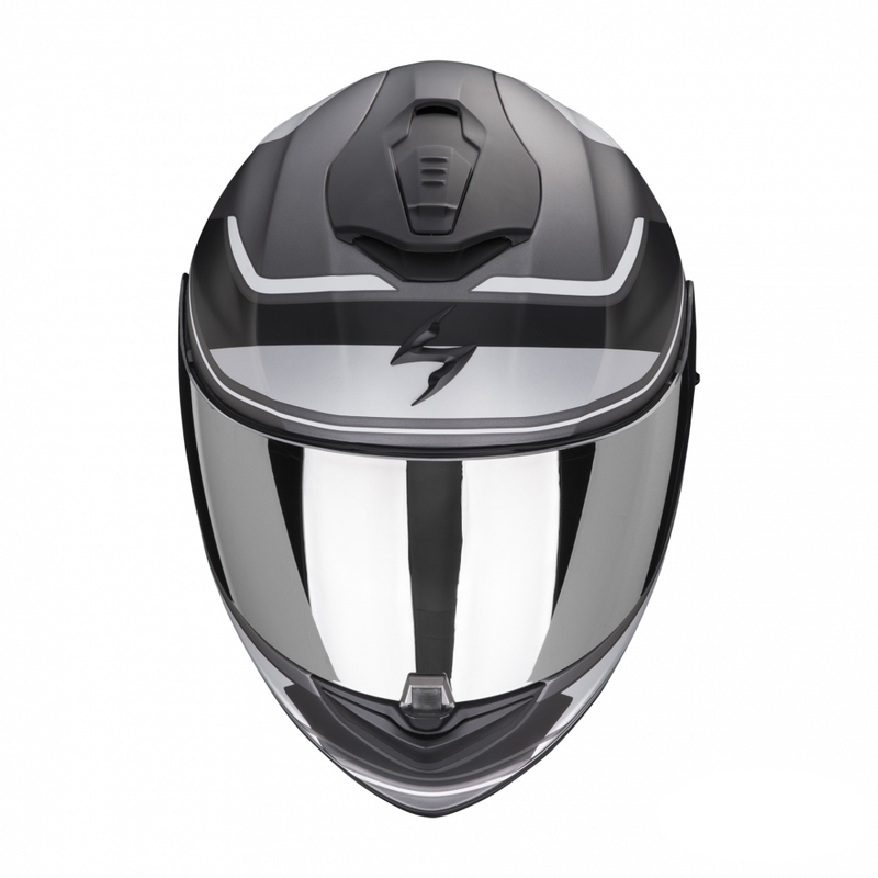 Integrálna prilba na motocykel Scorpion EXO-1400 EVO Air Vittoria strieborno-biela matná