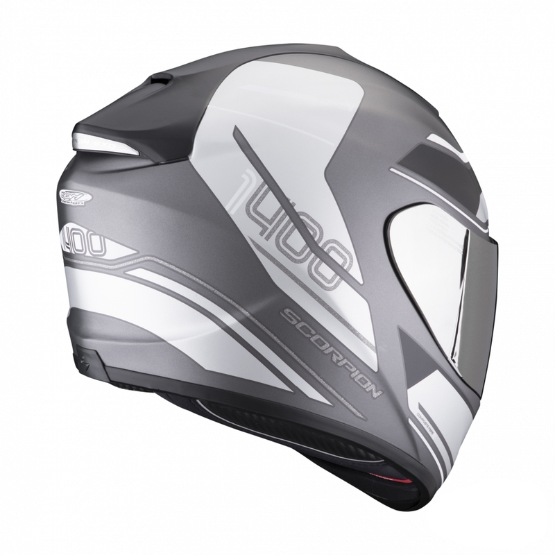 Integrálna prilba na motocykel Scorpion EXO-1400 EVO Air Vittoria strieborno-biela matná