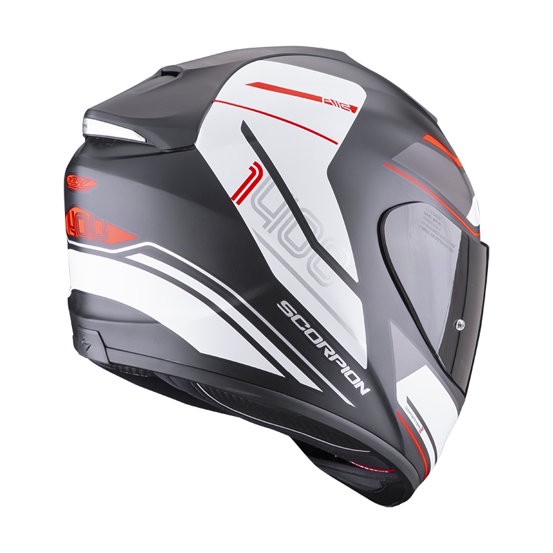 Integrálna prilba na motocykel Scorpion EXO-1400 EVO Air Vittoria čierno-biela matná