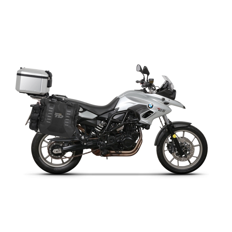 Kompletná sada sedlových brašní SHAD TERRA TR40 adventure a hliníkového kufra SHAD TERRA 48L vrátane montážnej sady SHAD BMW F 650 GS/ F 700 GS/ F 800 GS