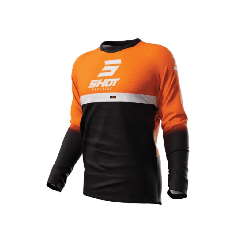 Motokrosový dres Shot Devo Reflex čierno-oranžový výpredaj