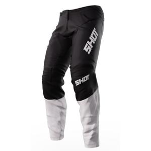 Motokrosové kalhoty Shot Devo Reflex čierno-bielé
