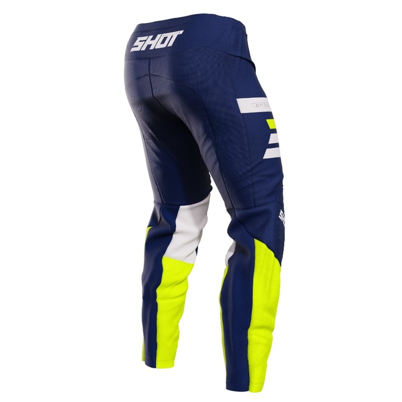 Motokrosové kalhoty Shot Devo Reflex modro-bielo-fluo žlté výpredaj