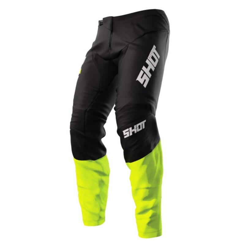 Motokrosové kalhoty Shot Devo Reflex čierno-fluo žlté výpredaj