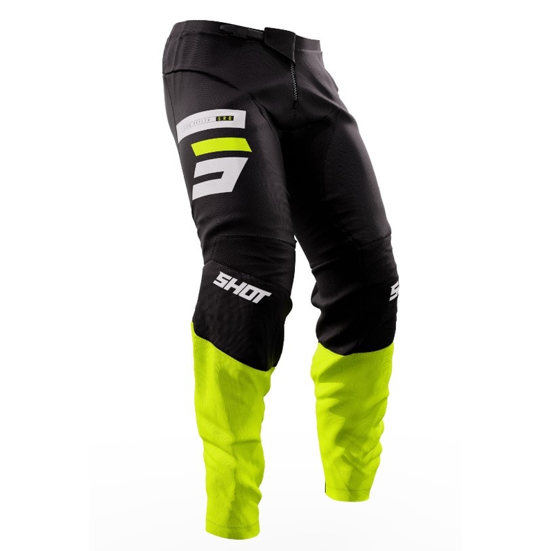 Motokrosové kalhoty Shot Devo Reflex čierno-fluo žlté výpredaj